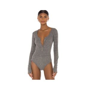 Free People Intimately Dylan Henley Ribbed Bodysuit XS EUC
